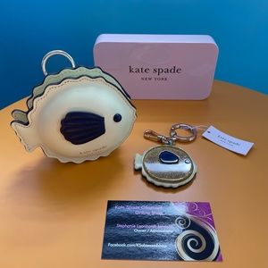 NWT Kate Spade Puffer Fish Coin Purse/Keychain Set
